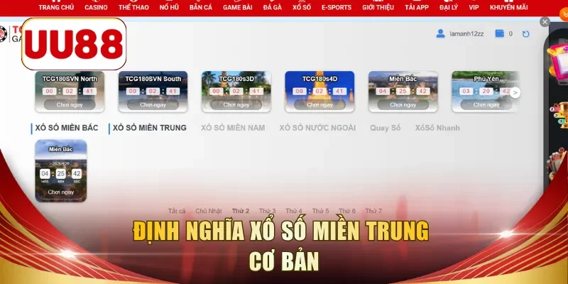 Định nghĩa xổ số miền Trung cơ bản