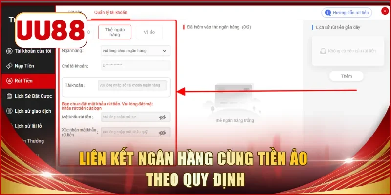 Liên kết ngân hàng cùng tiền ảo theo quy định