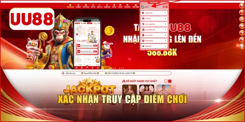 Xác nhận truy cập điểm chơi